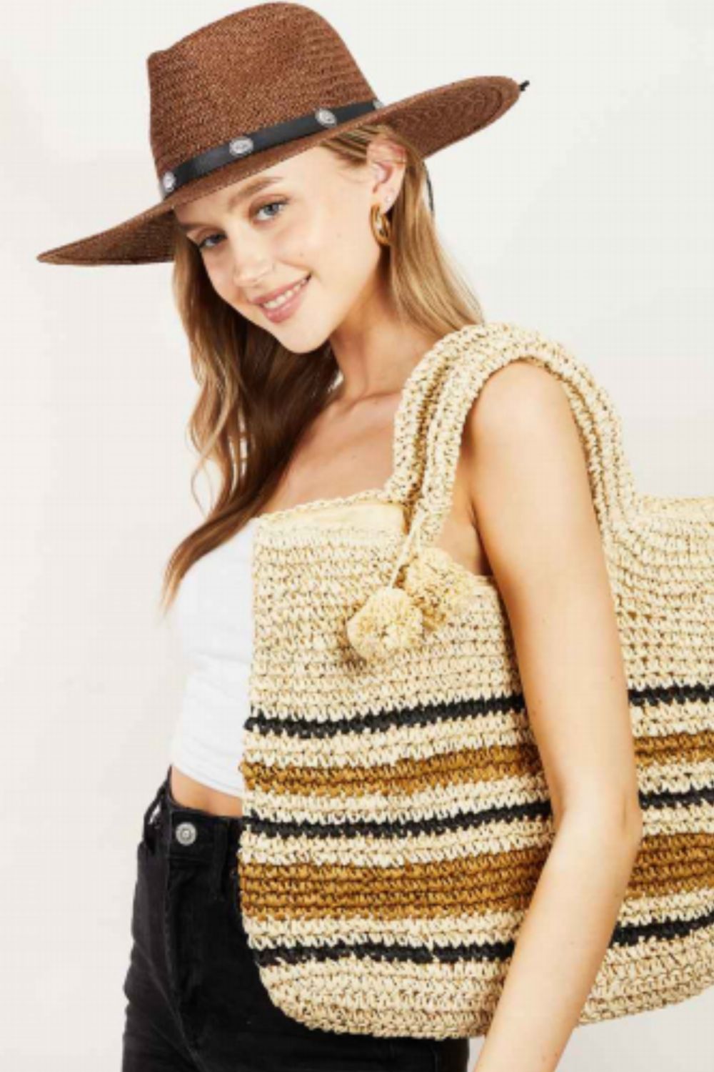 GBZ ★ Sunny Straw Tote Bag
