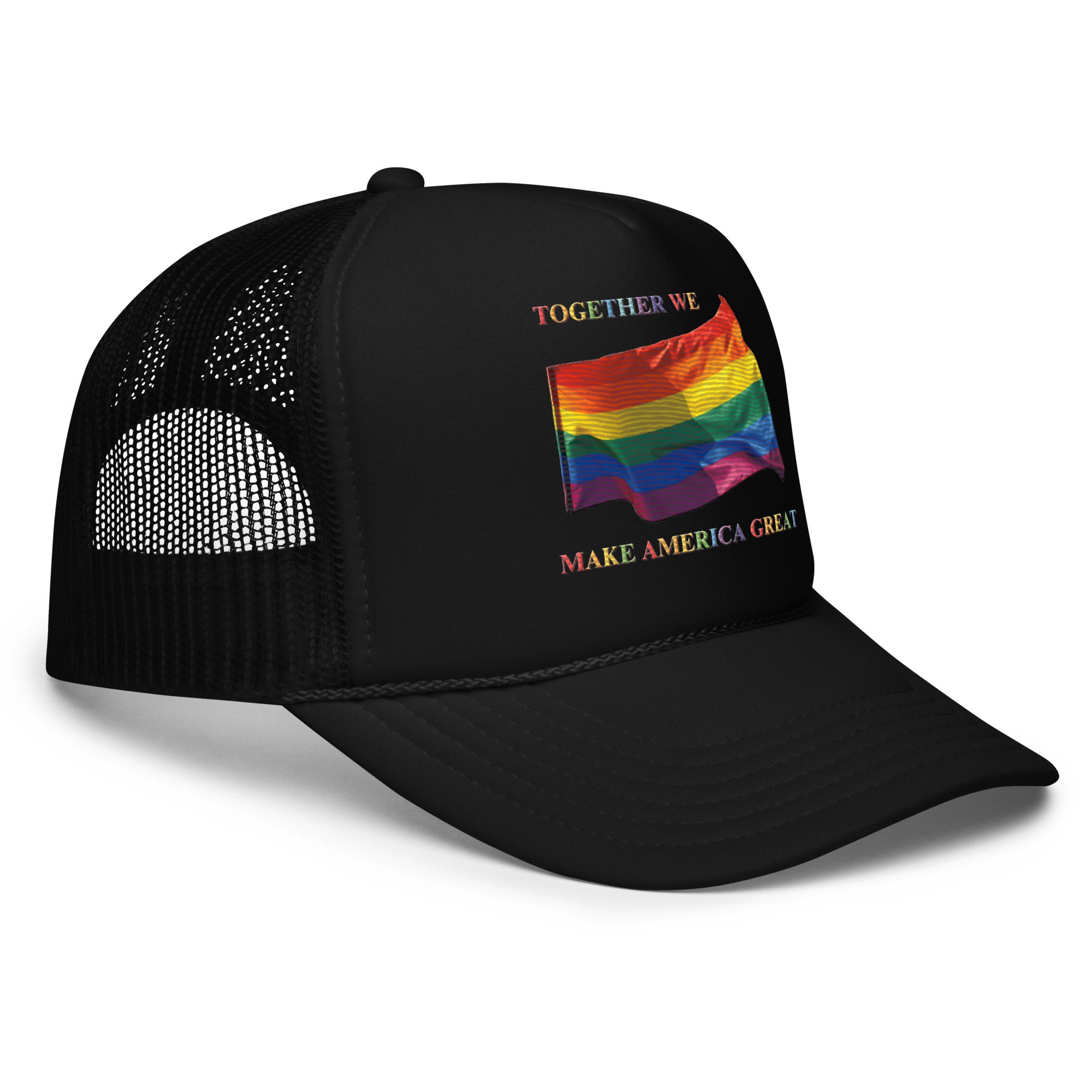 GBZ ★ Original Design Foam Trucker Hat Together We Make America Great