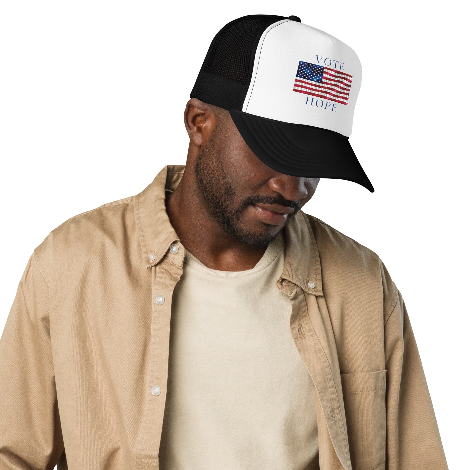 GBZ ★ Original Design Foam Trucker Hat Vote Hope