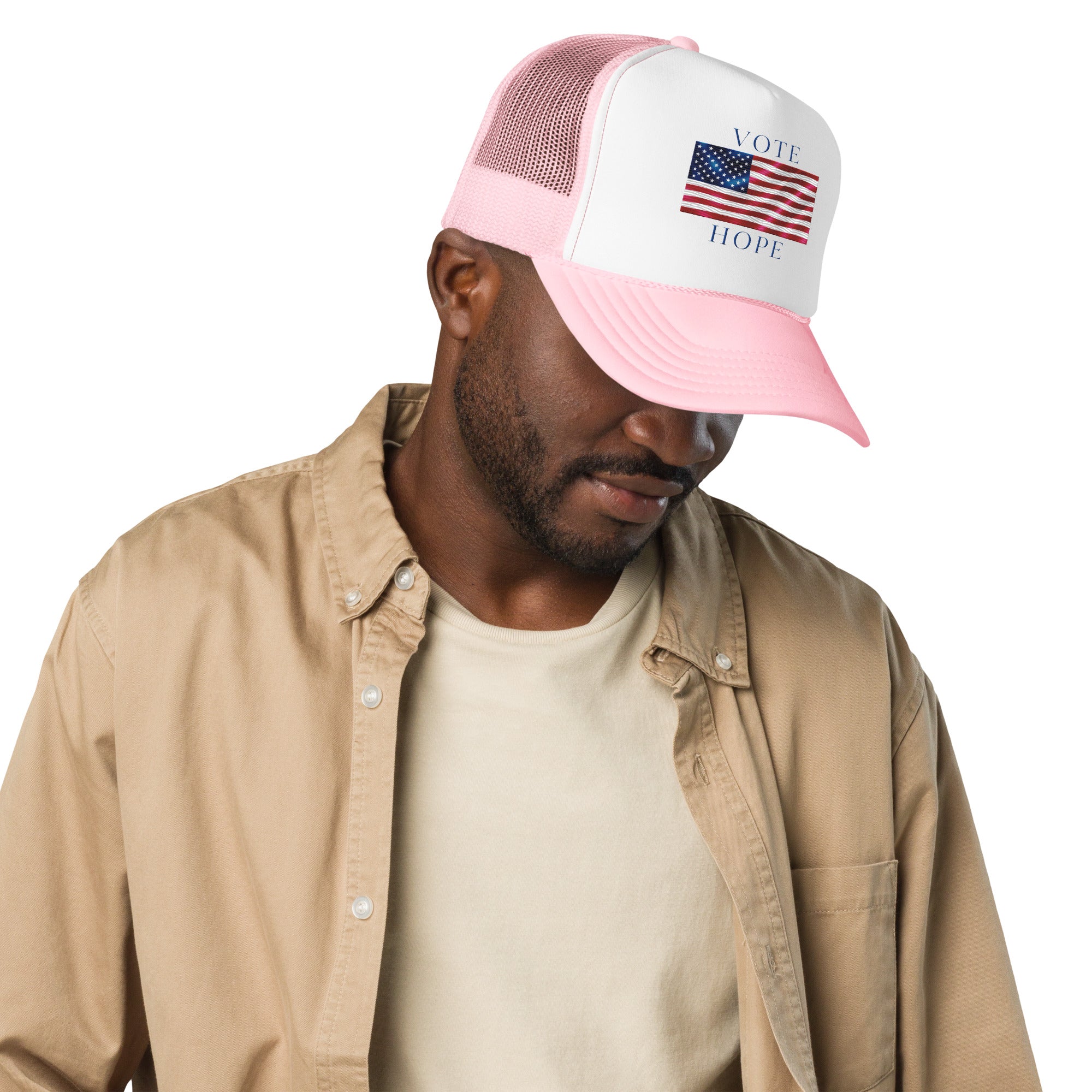GBZ ★ Original Design Foam Trucker Hat Vote Hope