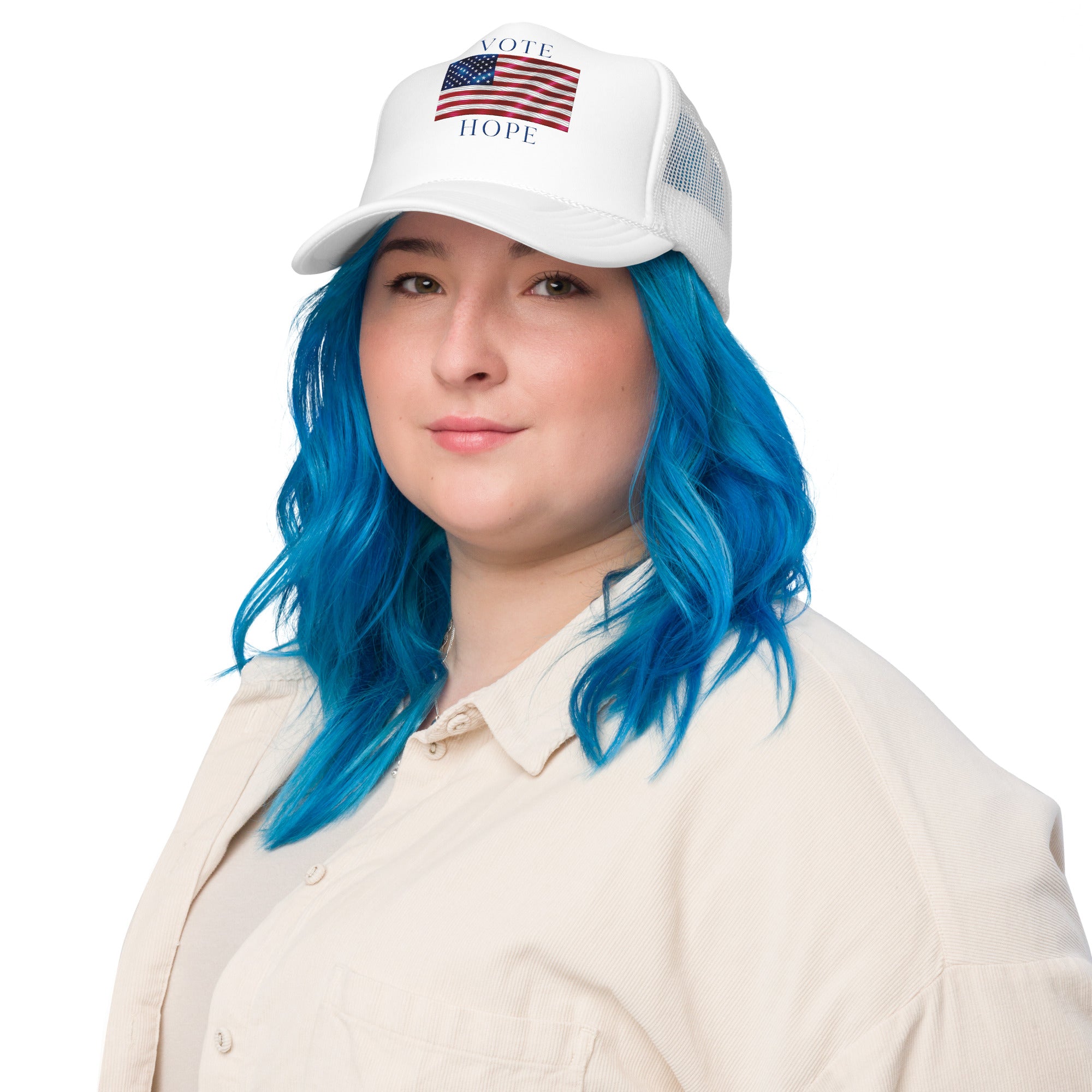 GBZ ★ Original Design Foam Trucker Hat Vote Hope