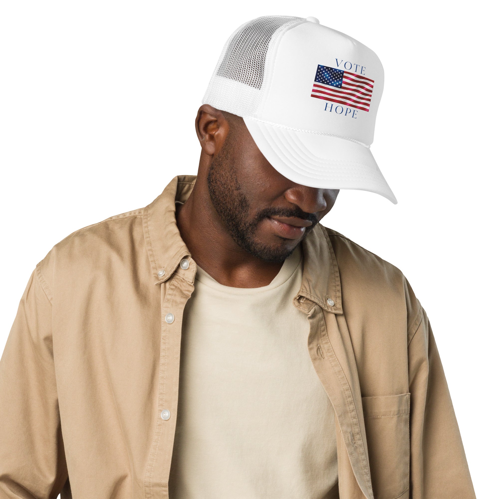 GBZ ★ Original Design Foam Trucker Hat Vote Hope