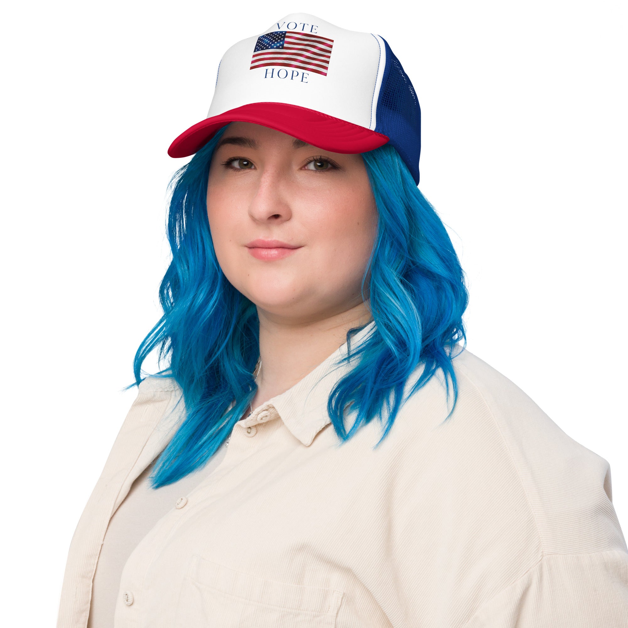 GBZ ★ Original Design Foam Trucker Hat Vote Hope