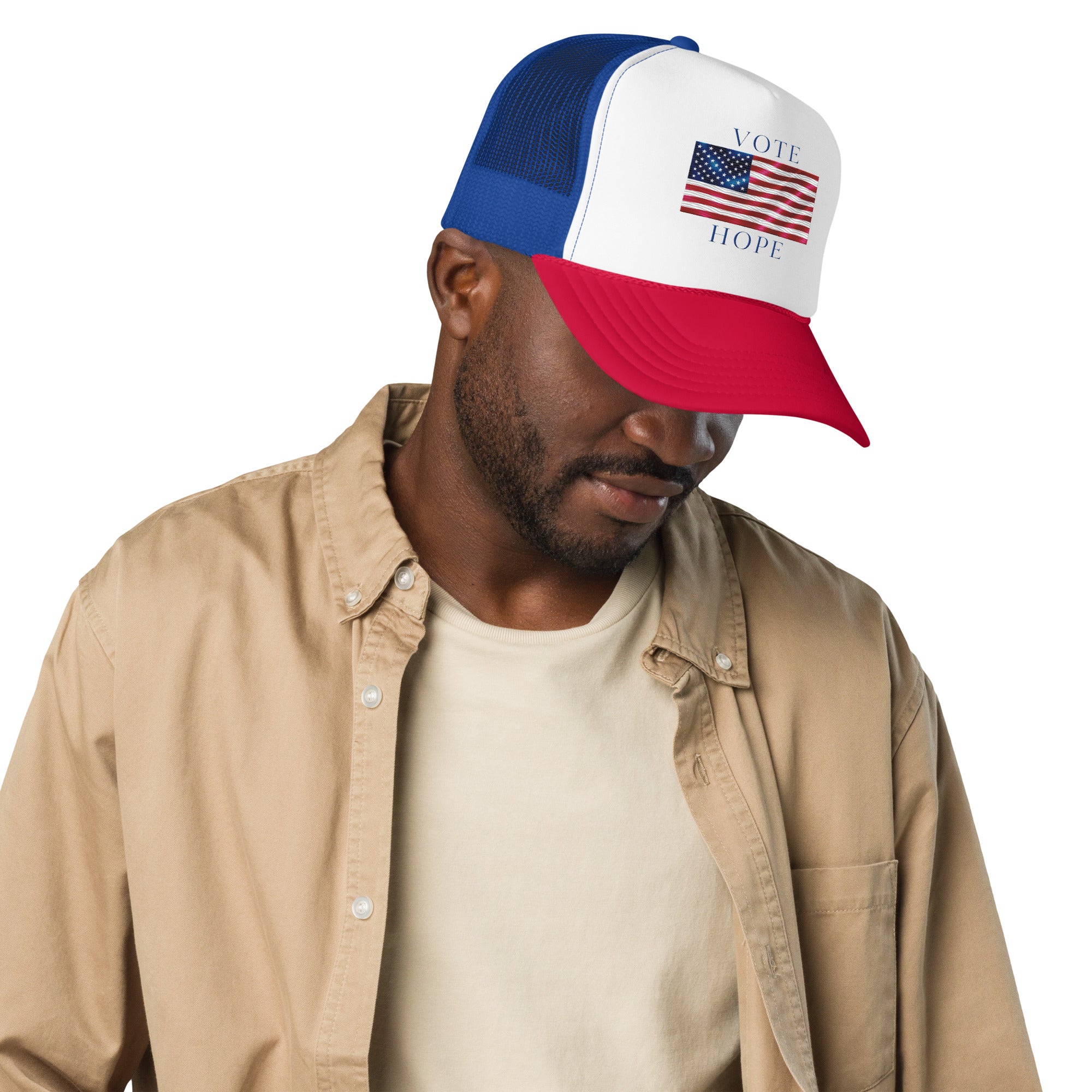 GBZ ★ Original Design Foam Trucker Hat Vote Hope
