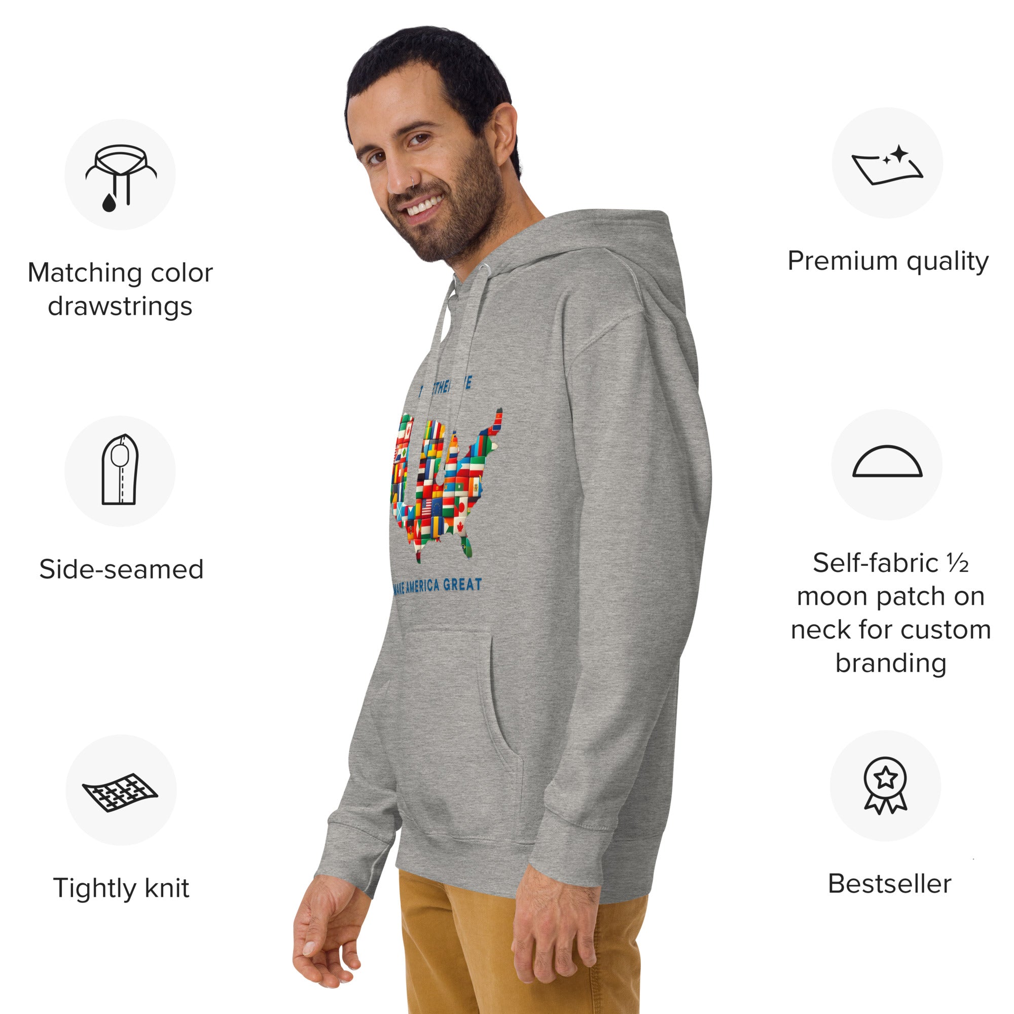 GBZ ★ Original Design Hoodie Together We Make America Great