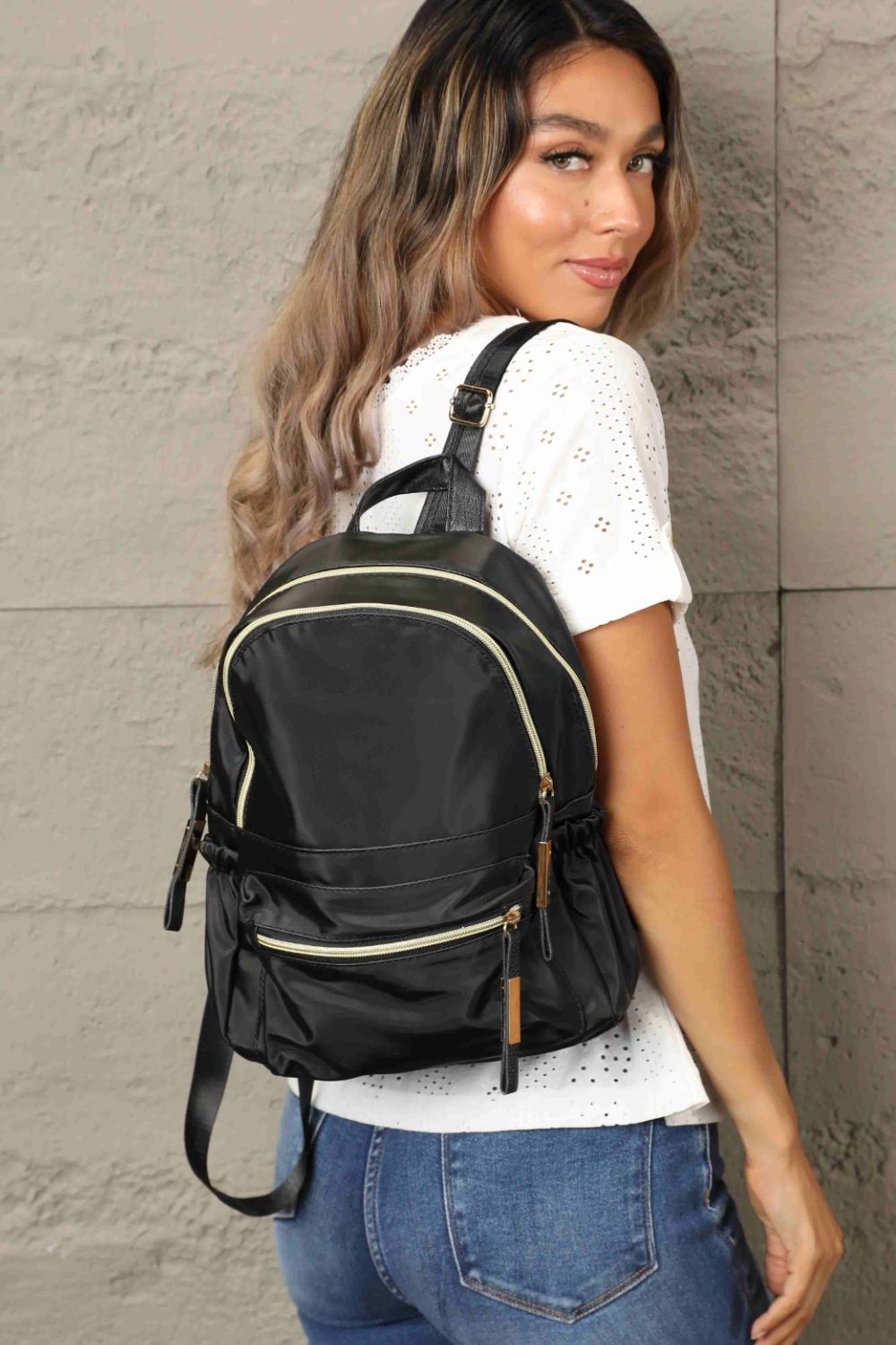 Adored Oxford Cloth Backpack