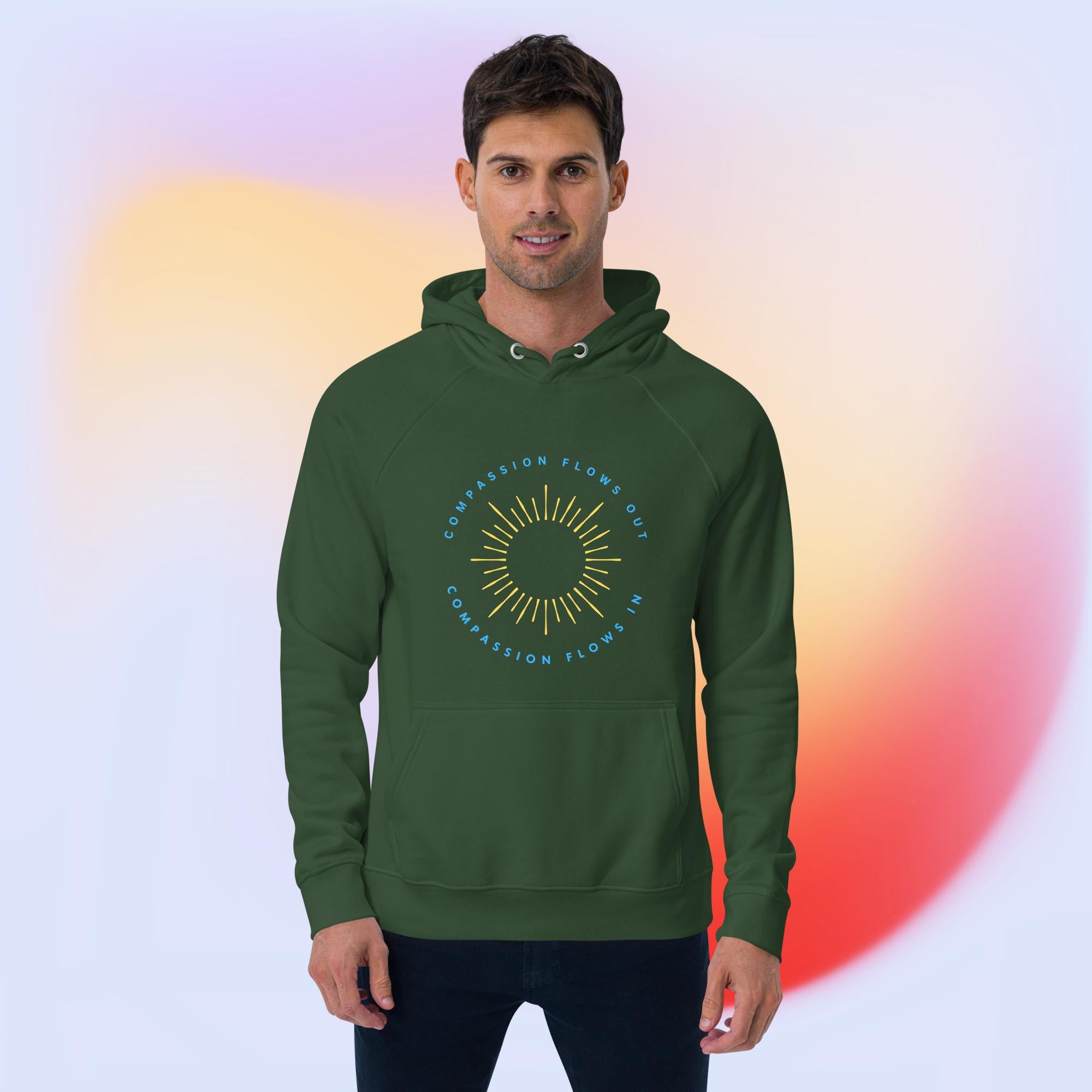 Unisex eco raglan hoodie