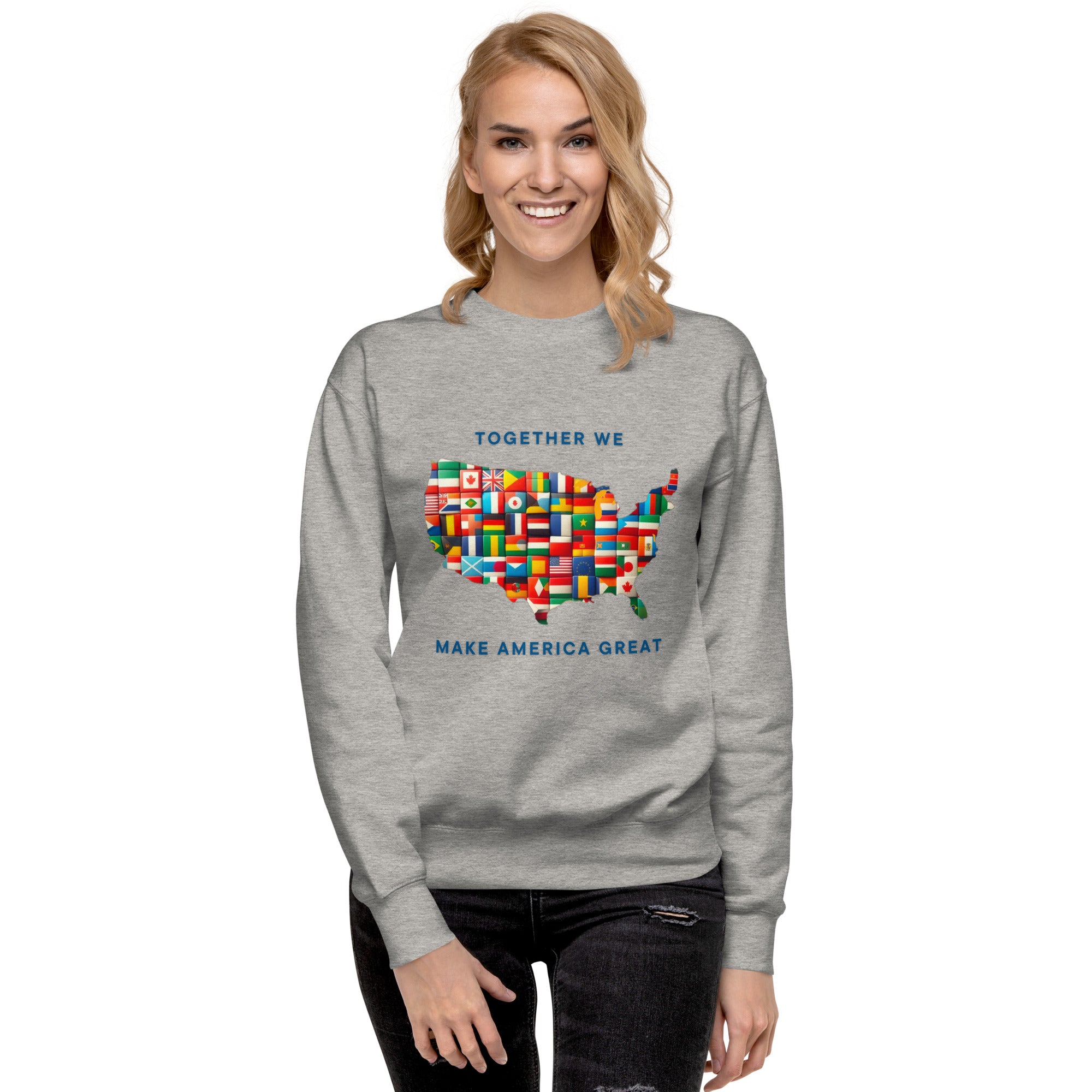 GBZ★ Original Design FRONT: Make America Unisex Premium Sweatshirt