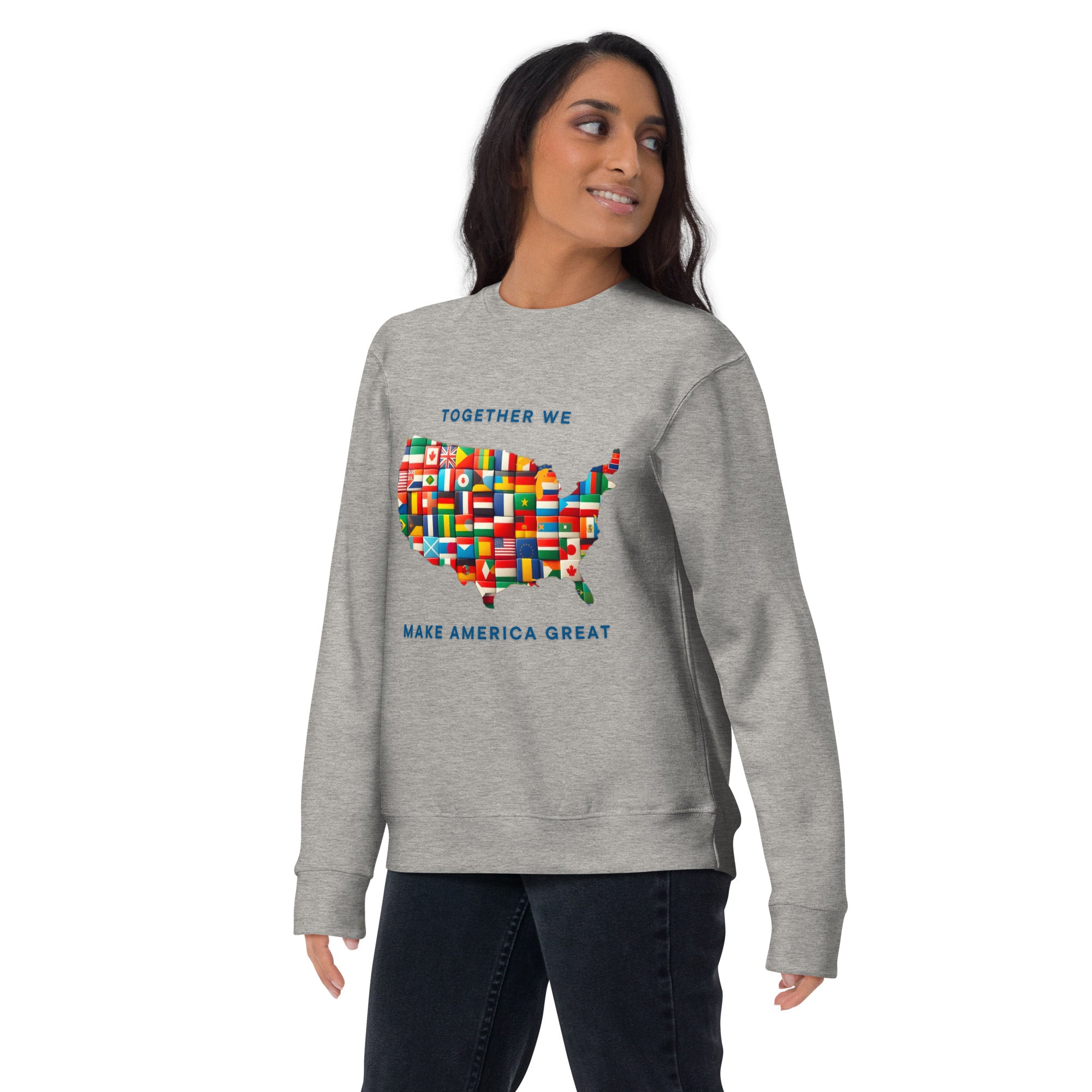 GBZ★ Original Design FRONT: Make America Unisex Premium Sweatshirt