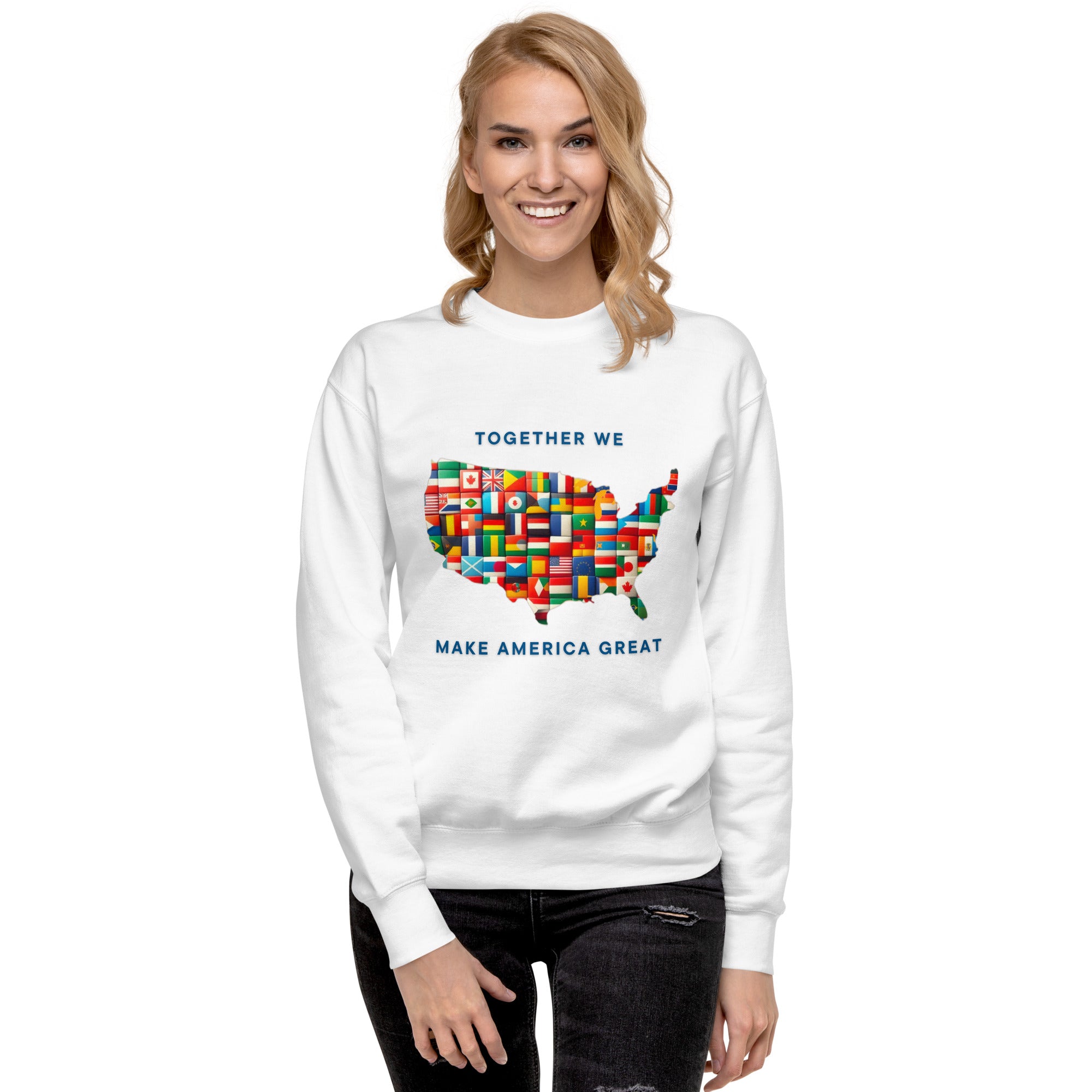 GBZ★ Original Design FRONT: Make America Unisex Premium Sweatshirt