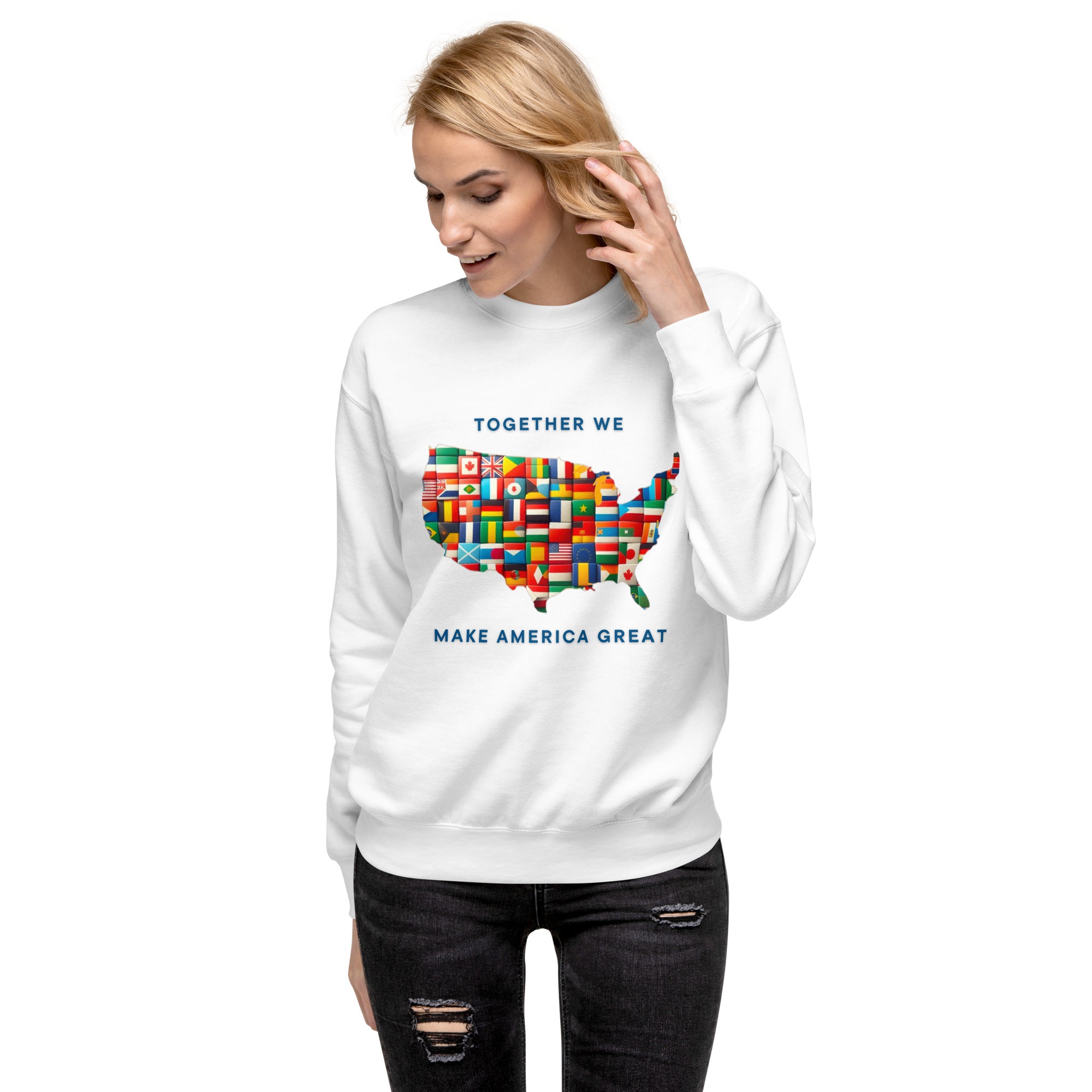 GBZ★ Original Design FRONT: Make America Unisex Premium Sweatshirt